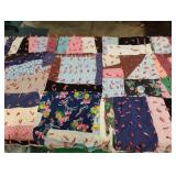 Handmade quilt. Needs repairs 64 x 80