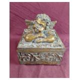 Angelic trinket box 6 x 3 x 6
