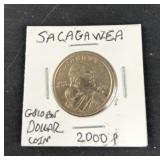Sacagawea Gold color Dollar Coin 1979P