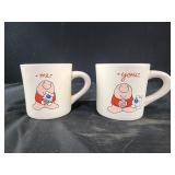 Vtg ZIGGY ME AND YOU MUGS