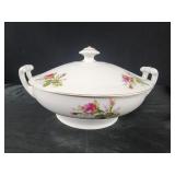 Moss Rose Round Covered Vegetable" dish by