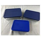 Pyrex Dish Set - 3 Storage Glass Dishes