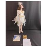 Franklin Heirloom Dolls-Peggy Fleming. 19.5"