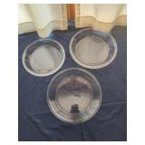 Pyrex pie glass dishes