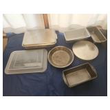 Assorted loaf and cake pans