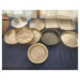 Pie tins, cake pans