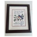 Framed Cross Stitch