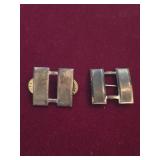 2 Sterling Silver Military Captain