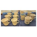 Corningware white mugs, Souvenir mugs, Tivoli