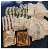 Kitchen towels, potholders,