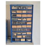 Plastic Cabinet w/ Storage Drawers & Contents