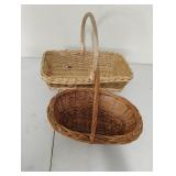 Oval handles baskets