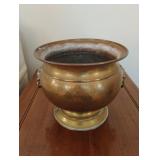 Vintage brass planter 10.5 x 9