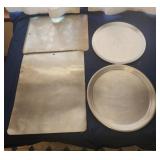 Baking pan sheets  round trays