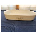 vintage Corning Ware "Country Cornflower" lasagna