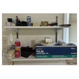 Contents of Shelf - Saran Wrap, and other