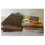 Lot of Clipboards and Books