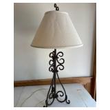 Wrought Iron Lamp 40" Height