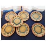 10.5" Royal Norfolk Tuscan Olive dinner plates