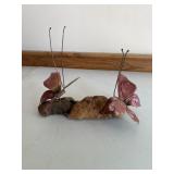 Butterfly Log Decor Piece