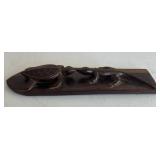 Hand Carved Wooden Nic Nac - Turtle and Lizard