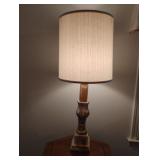 Vintage marble 3 way lamp. Works. 40.5" tall