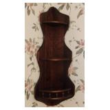 Corner wood shelf. 30" x 10"