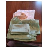 Table cloths and gloss napkins sea green and
