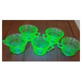 Vintage uranium glasses