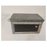 Galvanized bowls with chalkboard front 12 x 7 x 7