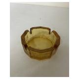 Amber Glass Ashtray
