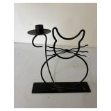 Wire Cat Candle Holder
