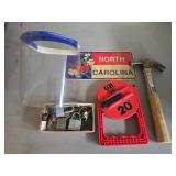 Hammer, Face Shield, Locks, Fish Tape & NC Plate
