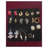 Group of Earrings - clip-on and pierced