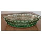 Vintage uranium diamond cut serving bowl
