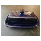 FIESTA BLUE BUTTER DISH