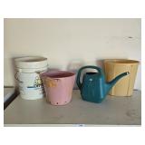 Buckerts, Trash Can & Watering Can