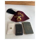 Vintage Shriners Fez - With Iowa Masonic Pin,