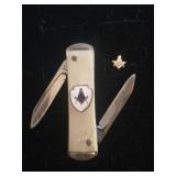 Masonic Pocket Knife and Tiny Pin