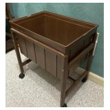 Plastic Storage Tub on Wheels