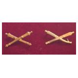 2 Military Field Artillery Pins