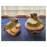 Ceramic bird figurines