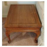 Vintage clawfoot end table 21 x 16 x 30