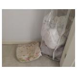 Contents of Closet including comfortable, b