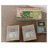 Vintage Scribbage, Canasta, playing cards,