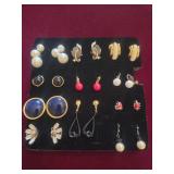 Group of clip-on earrings