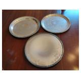 Silver plated serving trays 12"