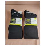 Soccer socks size L. 4 pairs. Black
