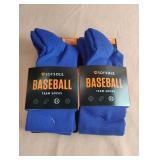 Baseball socks size S. 4 pairs. Blue