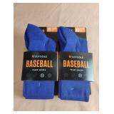 Baseball socks size XS. 4 pairs. Blie